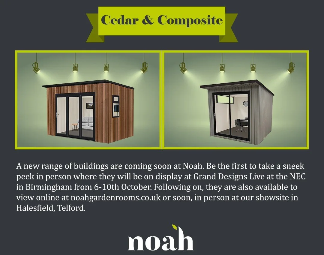 Our 2021 announcement of the new cedar and composite range, on show at Grand Designs Live at the NEC