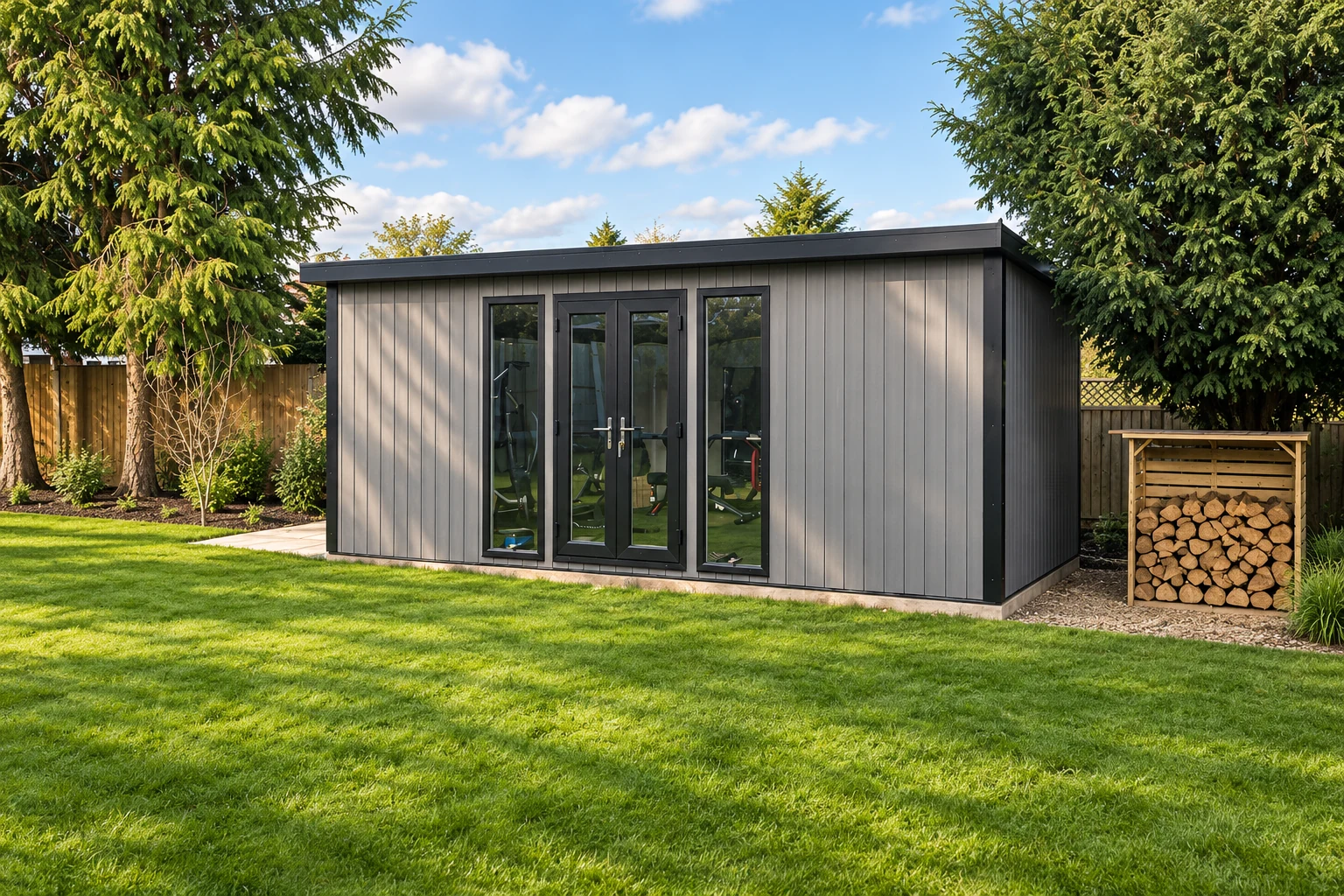 Noah garden building at the Shropshire home gym project